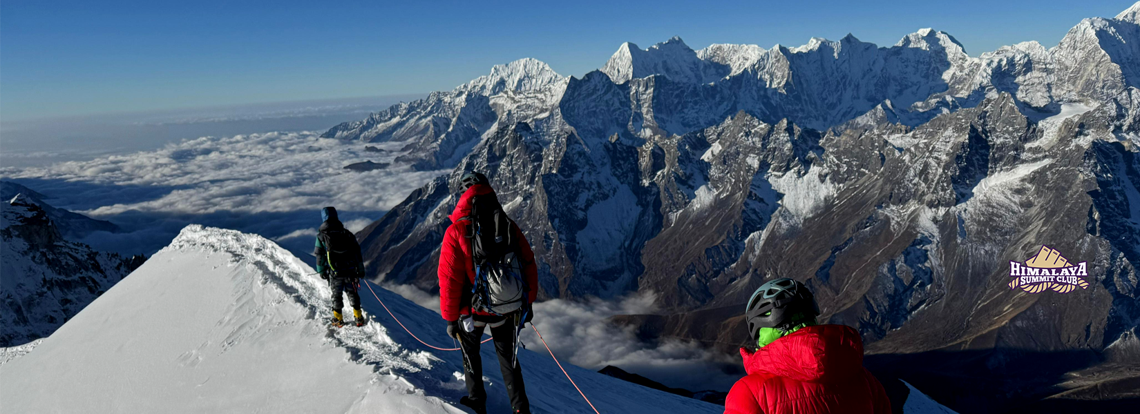 Triumph on the Edge: Conquering the Technical Slopes of Mt. Cholatse (6,440m)!